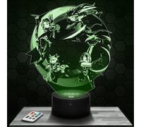 Lampada Led 3D decorativa Defense Of The Ancients D, idea regalo per adolescenti, accessorio Defense Of The Ancients D Gaming Gamer Videogiochi Decorazione camera da letto per ragazzi, idea regalo