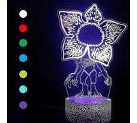 Lampada LED 3D Demogorgon Stranger Things con Telecomando - 16 Colori, Luce Notturna