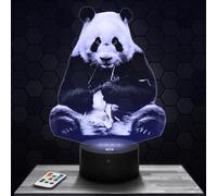 Lampada Led 3D Panda Animale Decorazione Animale Panda Idea regalo uomo oggetto Panda Animale veglia adulto Deco Camera. Idea regalo di Natale originale per uomo o donna