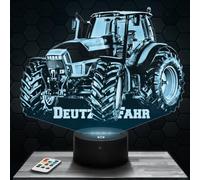 Lampada Led 3D Trattore Agricolo Deutz.F decorazione collezione miniatura 1 32. Idea regalo uomo oggetto Trattore Agricolo Deutz.F luce notturna per adulti decorazione camera. Regalo natale uomo TOP
