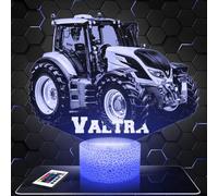 Lampada Led 3D Trattore Agricolo Valtr decorazione collezione miniatura 1 32. Idea regalo uomo oggetto Trattore Agricolo Valtr luce notturna per adulti decorazione camera. Idea regalo natale uomo TOP
