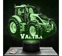 Lampada Led 3D Trattore Agricolo Valtr decorazione collezione miniatura 1 32. Idea regalo uomo oggetto Trattore Agricolo Valtr luce notturna per adulti decorazione camera. Idea regalo natale uomo TOP