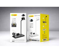 Lampada LED 4 in 1 con Ricarica Wireless 25W Speaker Bluetooth e Orologio