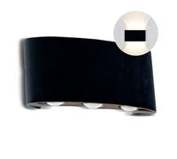 LAMPADA LED 6W UP DOWN BIANCO CALDO NERA 6 LED VT-846-LED8615 V-TAC