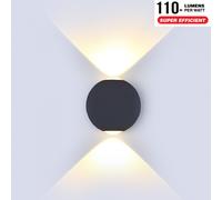 LED Parete Luce 6W 3000K Nero - VT-836 8303