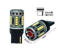 Lampada Led 7440 T20 W21W 100% Canbus 12V 21W Effettiva Bianco 6000K Con Ventol