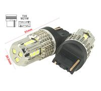 Lampada Led 7740 T20 W21W 12V 45W No Polarita Bianco Super Potente