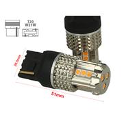 Lampada Led 7740 T20 WY21W 12V 45W No Polarita Arancione Super Potente Frecce