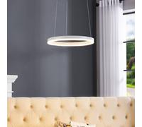 Lampada LED a sospensione Arcchio Albiona, bianca, 1 anello, Ø 40 cm Arcchio