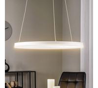 Lampada LED a sospensione Arcchio Albiona, bianca, 1 anello, Ø 60 cm Arcchio