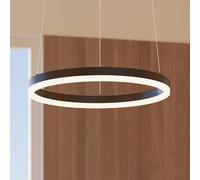 Lampada LED a sospensione Arcchio Albiona, nera, 1 anello, Ø 40 cm Arcchio