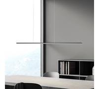Lampada LED a sospensione Bopp Baseline 2.0, nera, lunghezza 119 cm BOPP