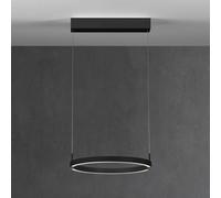 Lampada LED a sospensione Bopp Float con comando gestuale, nera BOPP