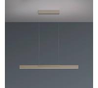 Lampada LED a sospensione Bopp Nano 2.0, lunghezza 100 cm, taupe, metallo BOPP