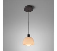 Lampada LED a sospensione Bover Drep S/01, color carne, vetro, 2.700 K Bover