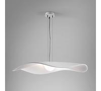 Lampada LED a sospensione Bover "Mediterrània", bianca, Ø 105 cm, dimmerabile Bover