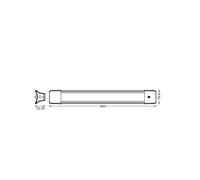 Lampada LED a sospensione da ufficio OSRAM LINE, lunghezza 60 cm, interruttore Osram