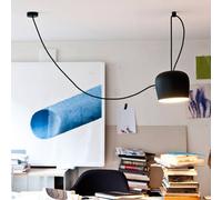 Lampada LED a sospensione di design FLOS Aim, nera Flos