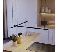 Lampada LED a sospensione intelligente EGLO connect FLATRON-Z, 150 cm, nera EGLO connect