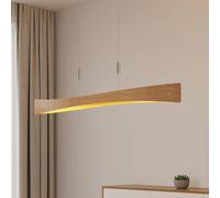 Lampada LED a sospensione Lindby Beazina, rovere, metallo, 118 cm LINDBY