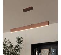 Lampada LED a sospensione Lindby Tinkodara, sala da pranzo, marrone LINDBY