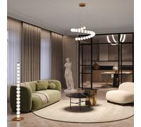 Maytoni Lampada a sospensione in metallo e diffusore in vetro a led Amulet Oro 4 [EEK: G]