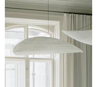 Lampada LED a sospensione New Works Tense, Ø 90 cm, bianca New Works
