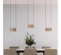 Lampada LED a sospensione PURE Clipse, bronzo, lunghezza 110 cm, CCT, a 6 luci Pure