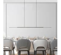 Lampada LED a sospensione PURE Surface, grigia, 160 cm, alluminio, 3.000 K Pure
