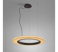 Lampada LED a sospensione Roda S/90 di Bover, marrone/crema, 1-10V Bover