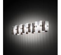 Lampada LED a sospensione Slamp La Lollo, color peltro, 140 cm Slamp