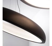 Lampada LED a sospensione Stilnovo Reflexio, Ø46cm, nera Stilnovo