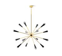 Lampadario Stilnovo Sputnik 16 Oro/ Nero