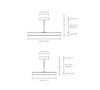 Umage Asteria Lampada a sospensione LED, nero/cover ottone - Ra 96