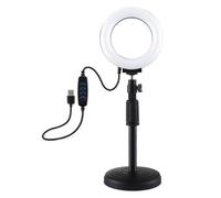 Lampada LED ad anello Puluz con base regolabile PU391