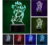Lampada LED Anime Manga Dr. Stone Senku Ishigami Cambia colore USB Luce notturna e decorazione