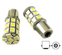 Lampada Led BA15S 1156 P21W 27 Smd 5050 Bianca 12V Luci Diurne
