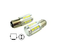 Lampada Led BAY15D 1157 P21/5W 12V 24V 21 Smd 5730 Colore Rosso Luci Posizione S