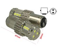 Lampada Led BAY15D 1157 P21/5W 12V 45W Bianco Super Potente Luci Diurne