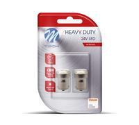 Lampada Led Blister 2x LED L988 Ba15s G18 8xSMD3528 bianco