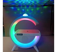 LAMPADA LED CARICABATTERIA WIRELESS CASSA FORMA G CON PROIETTORE CIELO STELLATO