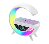 Lampada LED Caricabatterie Wireless Speaker Bluetooth Sveglia Display Digitale