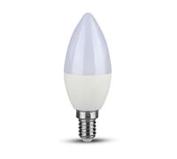 Lampada LED Chip Samsung 7W E14 Candela, Bianco Naturale, (VT-268)