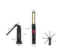 Lampada Led Cob Officina Torcia Modello Eco Small 20.3X3.5cm Ricaricabile Piegh