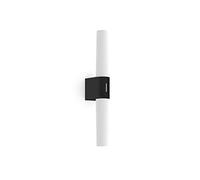 Lampada LED da bagno HELVA DOUBLE BASIC LED da specchio, 9 W, 3000 K, 900 lm, IP44, nero