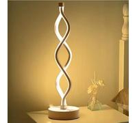 Lampada Led Da Comodino | Abat Jour Da Tavolo | Luce Dimmerabile Bianco Freddo Naturale Caldo | Lampada Da Scrivania Camera Da Letto 3200 Lumen 34 x 12 cm (1 x Bianco)