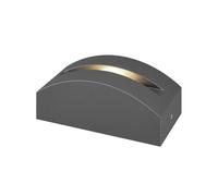 Lampada LED da esterni 'Marka' (Moderno) colore Grigio, in Alluminio (1 luce, lampadina inclusa) di Lucande | lampioncino, paletto luminoso, lampada da viale, lampione