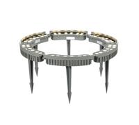 Lampada LED da Esterno, faretto LED Impermeabile IP65, Luce anulare Bianca Calda 3000K per Alberi, Cortili, Prati e Giardini - 6 luci, Ideale per Palme e Decorazioni Esterne (AC220V)