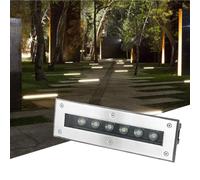 Lampada LED da Esterno, Impermeabile IP66, luci LED interrate - AC85-110V, Illuminazione lineare da Esterno per vialetti, Passi carrai, terrazze, recinzioni e Giardini - Striscia Luminosa re
