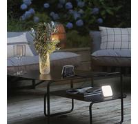 OSRAM Nightlux Solar Light Gray, lampada LED per esterni a energia solare, 2,00 W, 100 lm, bianco freddo, funzione power bank, porta di ricarica USB-C, per esterni, IP54